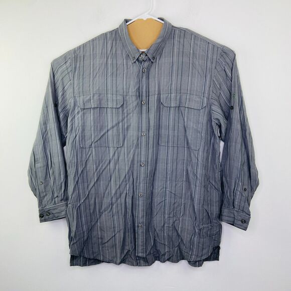 The North Face Other - The North Face Men's XXL Shirt Gray Plaid Button Up Fishing Long Sleeve AT13